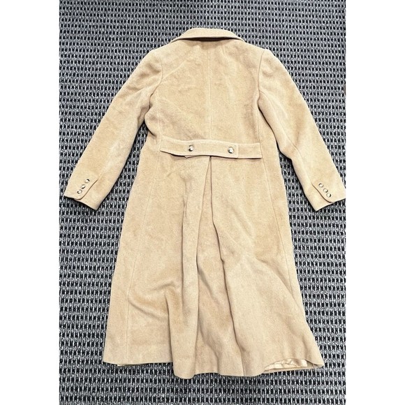 Saks Fifth Avenue Regency Camel Hair Double Breasted Tan Coat Vintage Sz Small - Picture 6 of 11